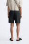 Linen - cotton bermuda shorts