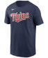 Minnesota Twins Men's Swoosh Wordmark T-Shirt