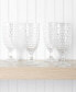 Фото #4 товара Chauncey Hobnail Handmade Glass Goblet, Set of 4