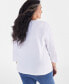 Style & Co Plus Size Cotton V-Neck 3/4-Sleeve Top, Created for