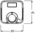 BUSCH JAEGER 1794 TA-212 - Ivory - Busch-Jaeger 1094 UTA - 1097 UTA - 54 mm - 54 mm - фото #4