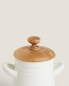 Фото #6 товара Ceramic honeypot with wooden lid