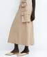 Women's Pockets Detail Long Cargo Skirt