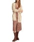 Women's Cable-Knit Long Cardigan