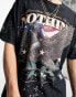 Фото #4 товара Good For Nothing oversized t-shirt in black acid wash with vintage eagle print