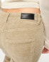 ONLY cord flared trousers in taupe Серо-коричневый, EU 38 - EU38 - фото #3