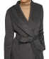 ფოტო #4 პროდუქტის Women's Shawl-Collar Wool Blend Wrap Coat