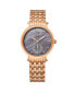 Women's Roxana Rose-Gold Stainless Steel , Purple Dial , 34mm Round Watch