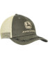 Фото #3 товара Men's Olive John Deere Classic Oil Skin Trucker Adjustable Hat