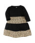 ფოტო #3 პროდუქტის Baby Girls Cotton Dresses, Leopard Gold Heart