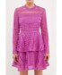 Фото #1 товара Women's Crochet Lace Mini Dress