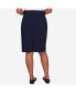 Фото #2 товара Petite Classic Stretch Knee Length Skirt