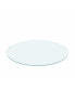 Фото #3 товара 36 Inch Round Tempered Glass Table Top Clear Glass 1/4 Inch Thick Flat Polished Edge