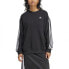 ADIDAS ORIGINALS 3 Stripes Oversized Crew sweatshirt Черный, S - фото #1