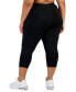 Plus Size Women's Solid 7/8 Cropped Leggings, Created for Macy's