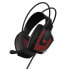 Фото #2 товара Наушники игровые Patriot Viper V360 - черно-красные, с головной повязкой, бинауральные, 2.2 м