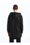 Фото #3 товара LCW Modest Kapüşonlu Desenli Uzun Kollu Oversize Kadın Fermuarlı Sweatshirt