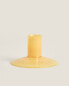 Coloured glass candleholder