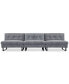 Фото #4 товара CLOSEOUT! Kathya 120" 3-Pc. Fabric Modular Sofa, Created for Macy's