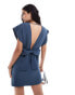 Фото #1 товара ASOS DESIGN low back bow detail mini dress