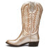 Фото #5 товара COCONUTS by Matisse Lasso Round Toe Cowboy Womens Gold Casual Boots LASSO-740