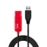 Фото #4 товара Lindy 12m USB2.0 Extension Kit 42870 - 12 m - USB A - USB A - USB 2.0 - 480 Mbit/s - Black