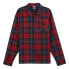 Puma Pl Statement Flanel Over Button Up Shirt Mens Blue, Red Casual Tops 6263640