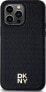 DKNY DKNY DKHMP14LPSHRPSK iPhone 14 Pro 6.1" czarny/black hardcase Leather Pattern Metal Logo MagSafe