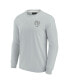 Фото #1 товара Men's and Women's Gray Los Angeles Rams Super Soft Long Sleeve T-shirt