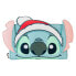 Фото #1 товара LOUNGEFLY Glitter Holiday Lilo And Stitch Wallet