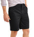 Фото #4 товара George Chino Shorts Men's 34 Black Twill Flat Front Cotton Blend Slash Pockets