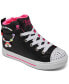 Фото #1 товара Little Girls Twinkle Toes: Twinkle Sparks - Charm Bestie High Top Light-Up Casual Sneakers from Finish Line