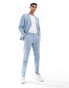 Фото #1 товара Jack & Jones Premium linen mix slim fit trouser in light blue