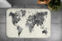 Badteppich Weltkarte
