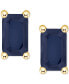 ფოტო #1 პროდუქტის Tanzanite Stud Earrings (1/2 ct. t.w.) in 14k Gold (Also in Emerald, Ruby & Sapphire)