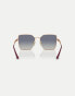 Vogue eyewear vo4284s square sunglasses with grey lens in rose gold