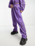 Фото #4 товара ASOS DESIGN piped detail track pant in purple co-ord