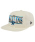 Фото #3 товара Men's Cream Miami Marlins Throwback Bar Golfer Corduroy Snapback Hat