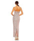Фото #3 товара Women's Ieena Sequined Strapless Faux Bow Column Gown