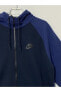 Фото #2 товара Sportswear Hoodie Full-zip Windrunner Mavi Erkek Spor Sweatshirt Dr8910-410