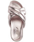 Фото #8 товара Women's Indra Criss Cross Strap Foot Bed Slide Sandals, Created for Macy's