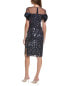 Js Collections Selena Cocktail Dress Women's Navy 2