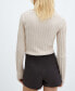 ფოტო #7 პროდუქტის Women's Ribbed Knit Sweater