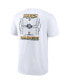 ფოტო #4 პროდუქტის Men's White 2022 NCAA Men's Basketball Tournament March Madness Team Bracket T-shirt