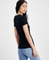 Фото #2 товара Women's Fitted Cutout Top, Created for Macy's