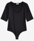 Фото #5 товара Women's Knit Elbow-Sleeve Bodysuit, Created for Macy's
