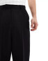 ASOS DESIGN smart balloon trousers in black