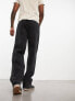 ASOS DESIGN baggy jeans with rips in washed black