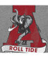 Фото #2 товара Men's Heathered Gray Alabama Crimson Tide Vintage-Like 1974-2000 Logo Tri-Blend T-shirt