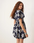 Фото #4 товара Sister Jane jacquard mini dress in navy